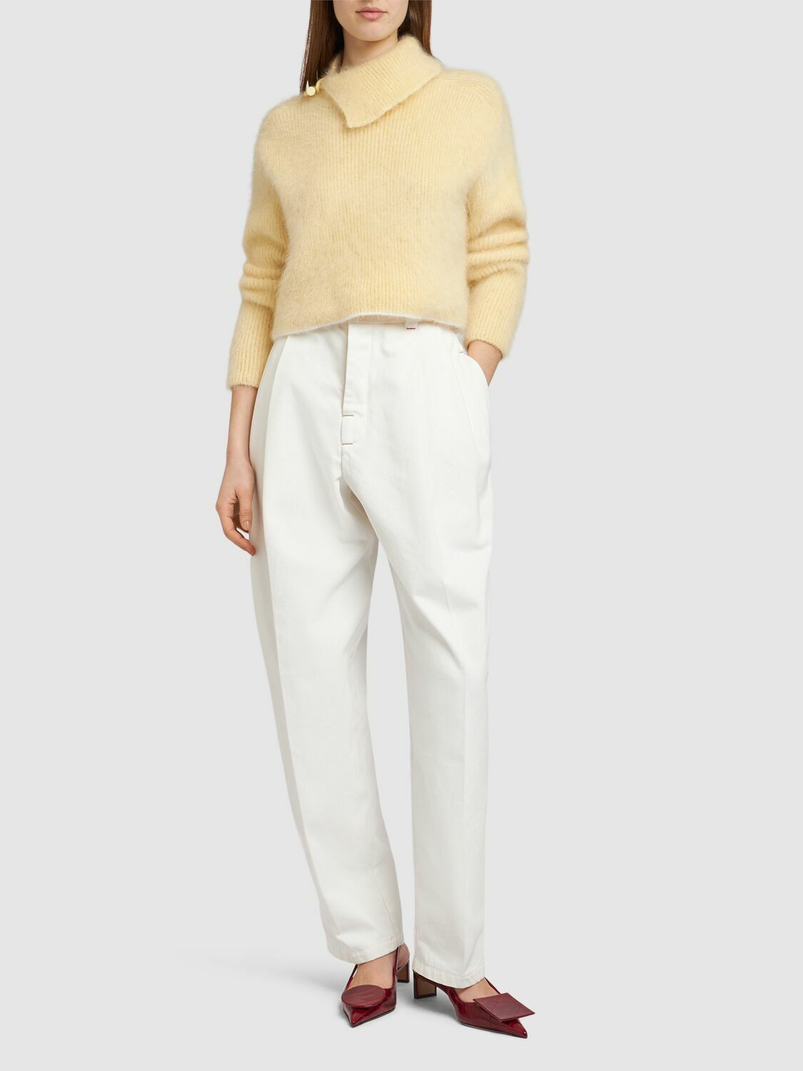 JACQUEMUS Le Pull Marina Mohair Blend Knit Sweater Jacquemus