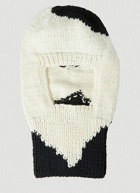 Hand Knitted Cow Balaclava in Black