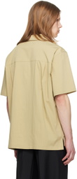 Dunst Khaki Open Collared Shirt