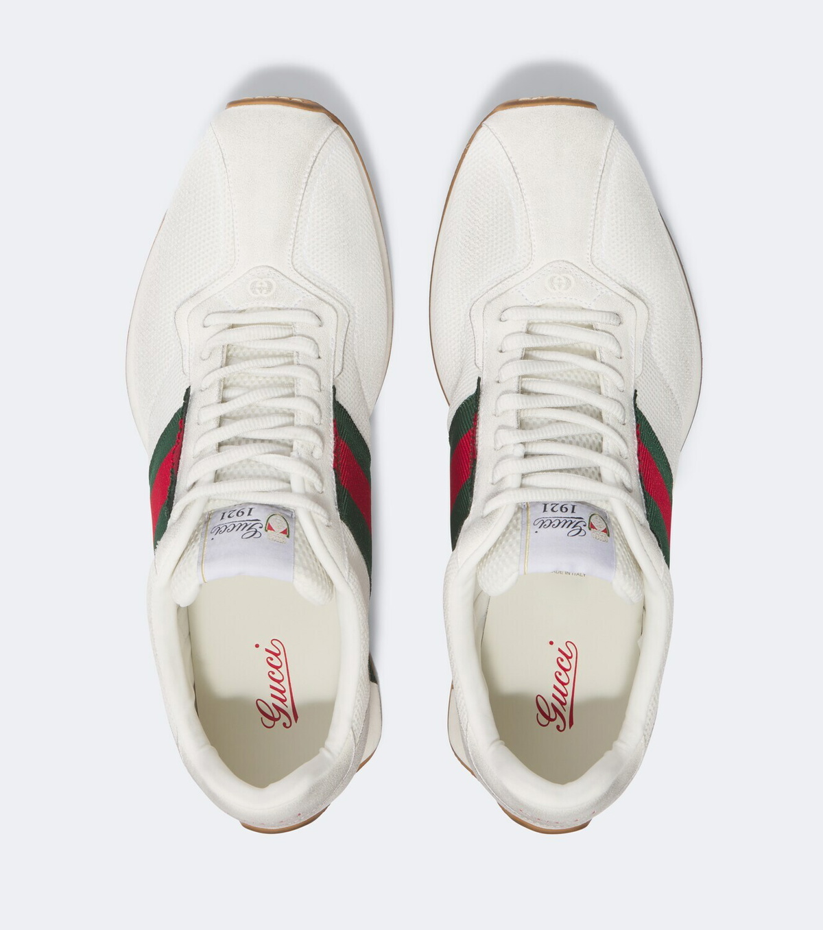 Gucci Gucci Tempo suede-trimmed sneakers