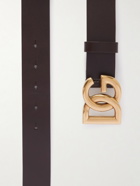 Dolce & Gabbana - 3.5cm Leather Belt - Brown