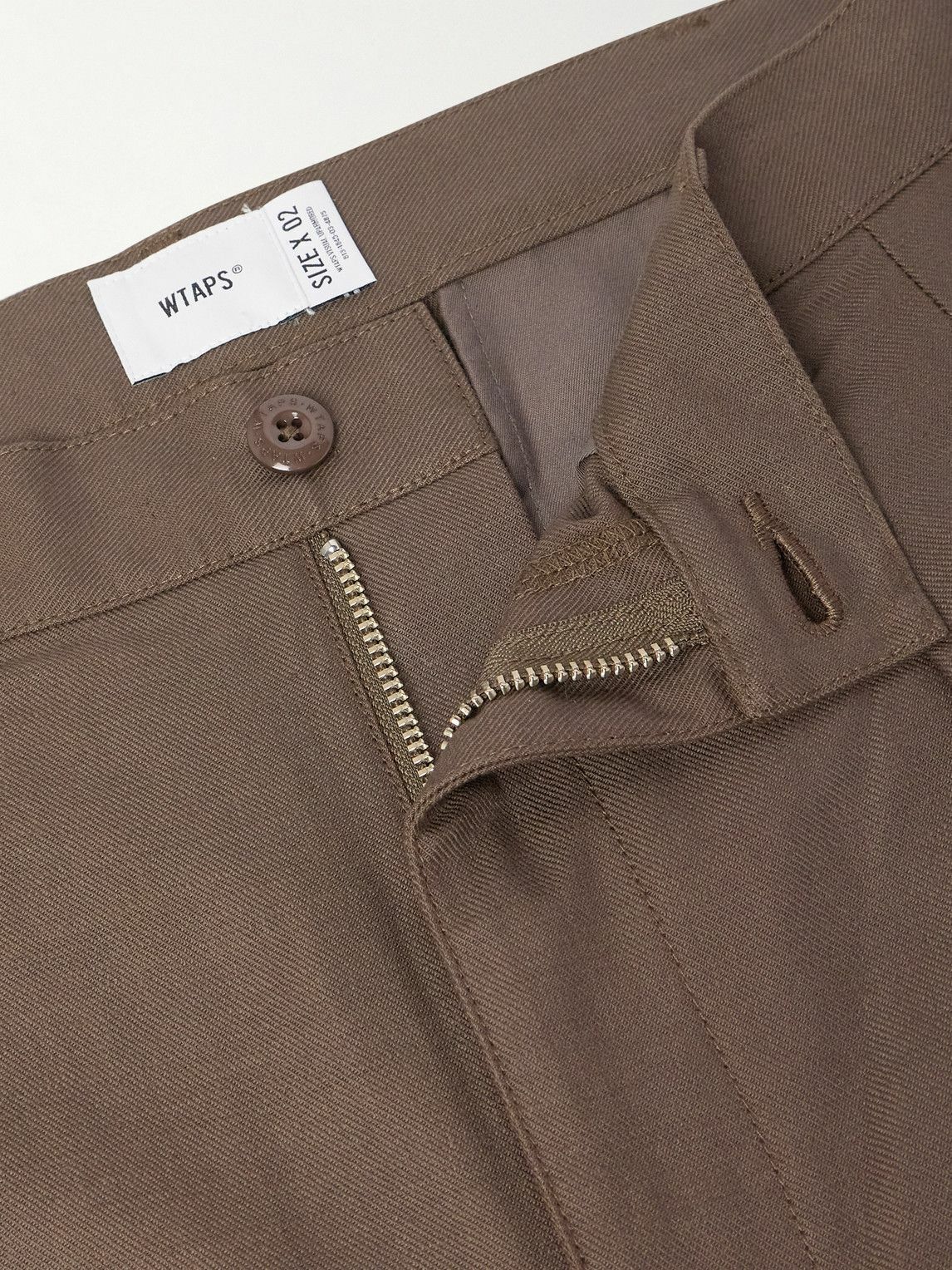 WTAPS - Straight-Leg Cotton-Twill Trousers - Brown WTAPS
