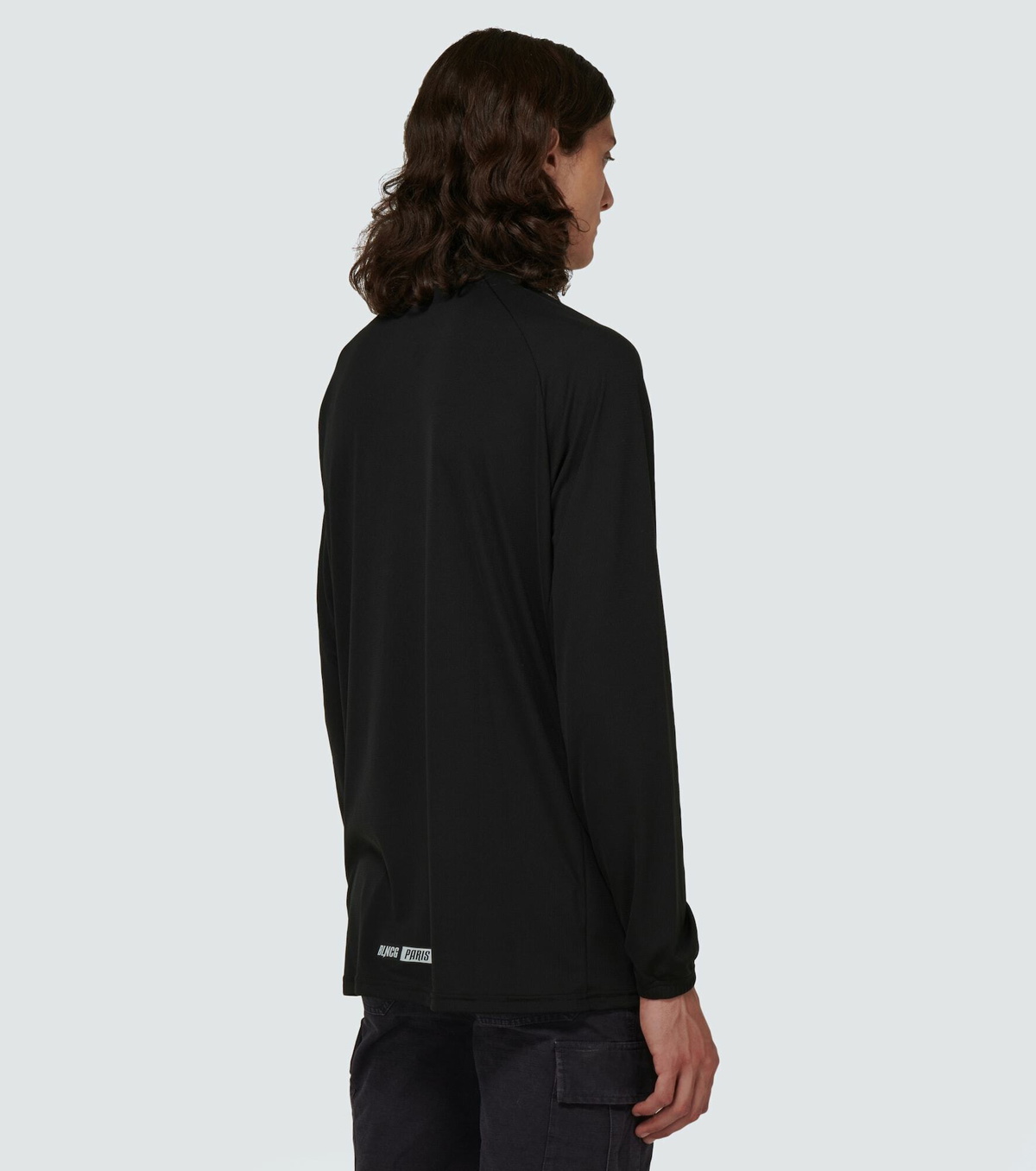トップス Balenciaga Summer Polyester Jersey Black Balenciaga Summer Polyester Jersey Black