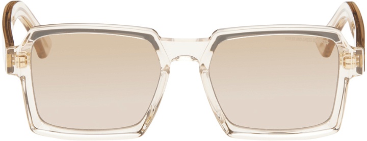 Photo: Cutler and Gross Beige 1305 Square Sunglasses