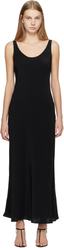Photo: Matteau Black Bias Tank Maxi Dress