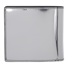 Alexander McQueen Silver Metallic Bifold Wallet