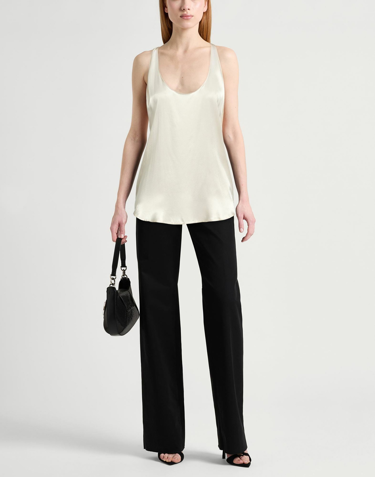 Manila Grace Womens Top Ivory