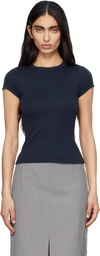FLORE FLORE Navy Car Baby T-shirt