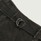 END. x Samsøe Samsøe Women's Sastiya Leather Skirt in Washed Black Olive