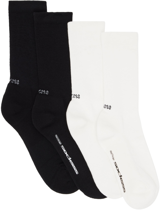 Photo: SOCKSSS Two-Pack White & Black Socks