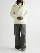 Applied Art Forms - CM1-1 Padded Cotton-Gabardine Hooded Jacket - White