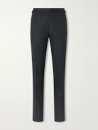 TOM FORD - Shelton Straight-Leg Wool-Twill Suit Trousers - Gray