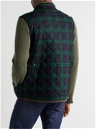 Peter Millar - Essex Quilted Checked Wool Gilet - Green