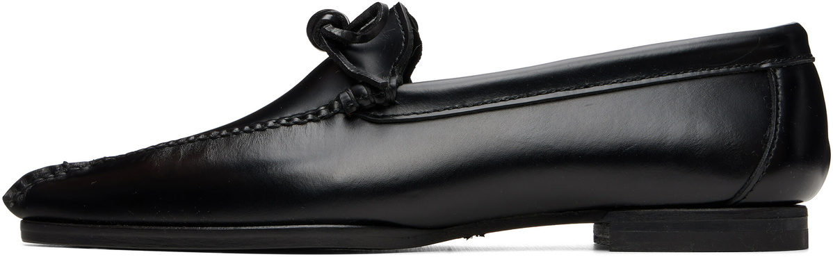 HEREU Black Aresta Pointy Loafers