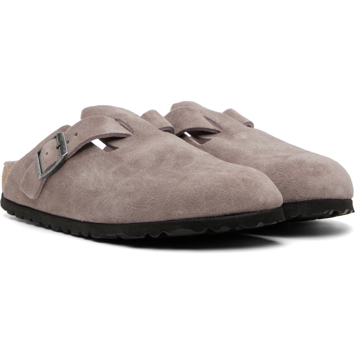 Birkenstock Purple Narrow Boston Soft Footbed Slip-on Loafers