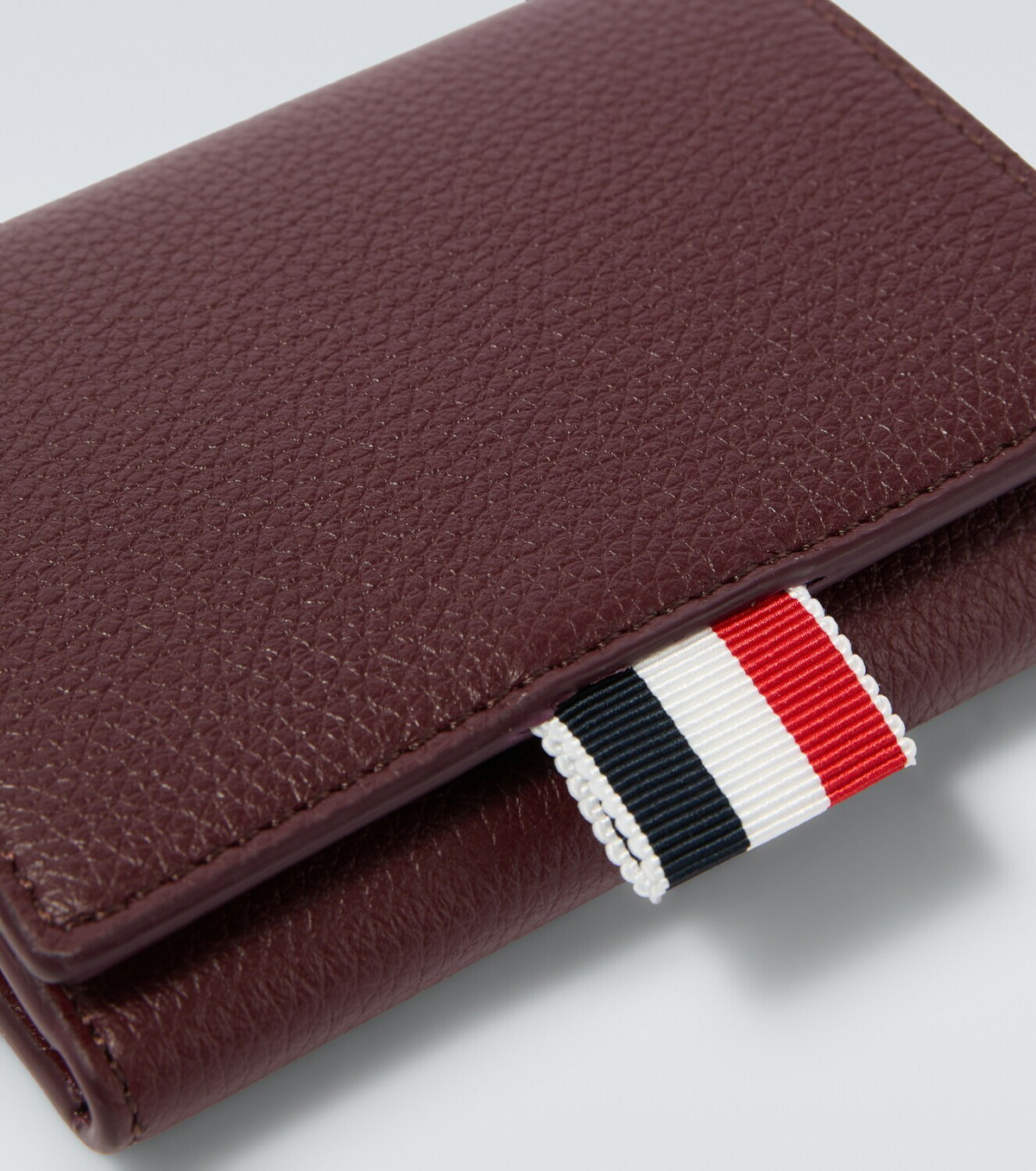 Thom Browne RWB Stripe leather wallet