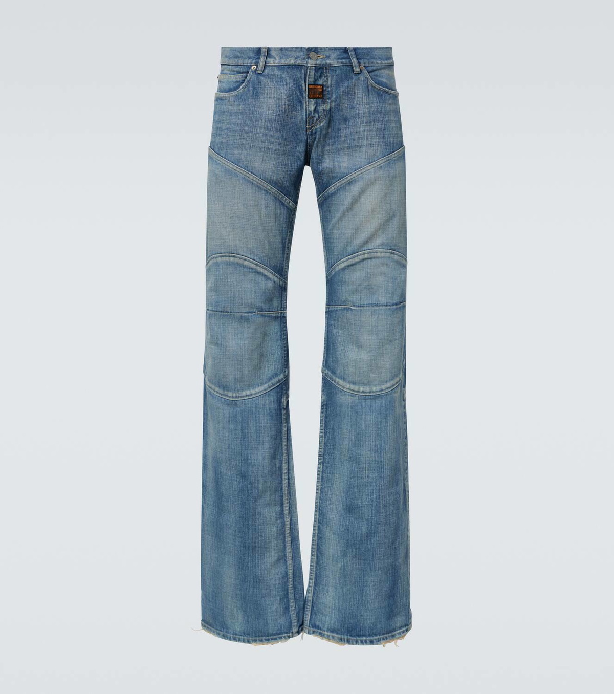 Balenciaga Distressed low-rise wide-leg jeans Balenciaga