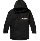 Moncler - Ildut Reflective-Trimmed Logo-Print Shell Hooded Jacket - Black