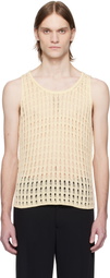 CMMN SWDN Off-White Davit Tank Top