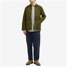 Drake's Men's Canvas Chore Jacket in Olive