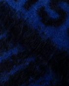 Misbhv Brushed Mohair Scarf Blue - Mens - Scarves