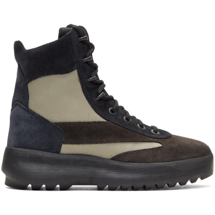 Photo: YEEZY Black and Beige Military Boots