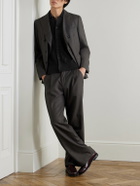 Oliver Spencer - Rossell Cable-Knit Organic Cotton Shirt - Black