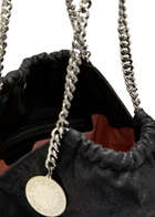 Stella Mccartney Falabella Drawstring Faux Suede Tote - Black - One Size