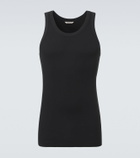 Auralee Ribbed-knit cotton tank top