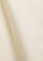 Paige Vest Ribbed Cotton-blend Polo top White