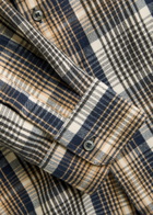 Studio Nicholson Checked Brushed-cotton Shirt Navy
