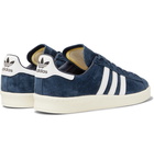 ADIDAS ORIGINALS - Campus 80s Leather-Trimmed Suede Sneakers - Blue