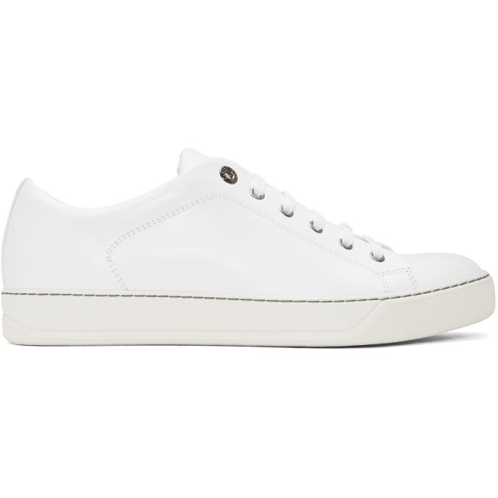 Lanvin White Leather Sneakers Lanvin