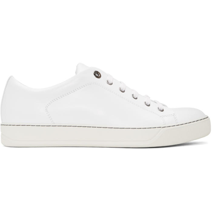 Photo: Lanvin White Leather Sneakers