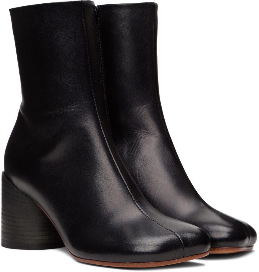 MM6 Maison Margiela Black Anatomic 70 Boots MM6 Maison Margiela