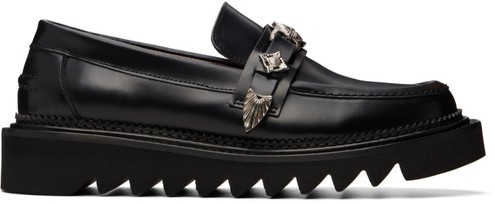 Photo: Toga Virilis Black Leather Loafers