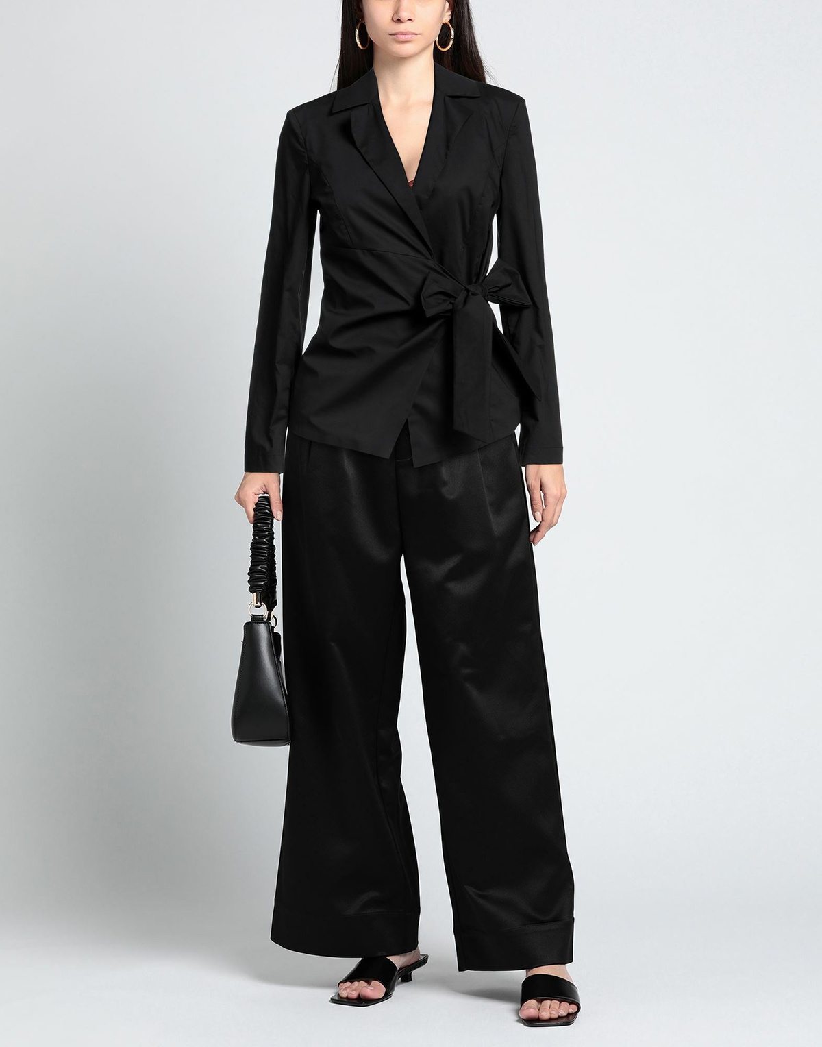 Manila Grace Womens Top in Black