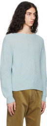 AURALEE Blue Hard Twist Sweater