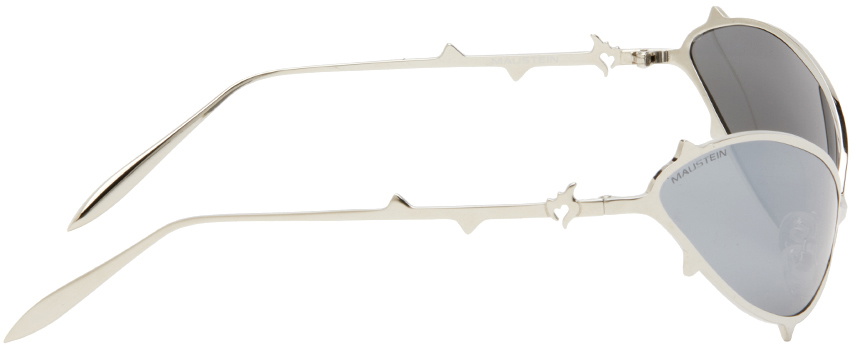 MAUSTEIN Silver Metal Spike Sunglasses