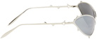 MAUSTEIN Silver Metal Spike Sunglasses