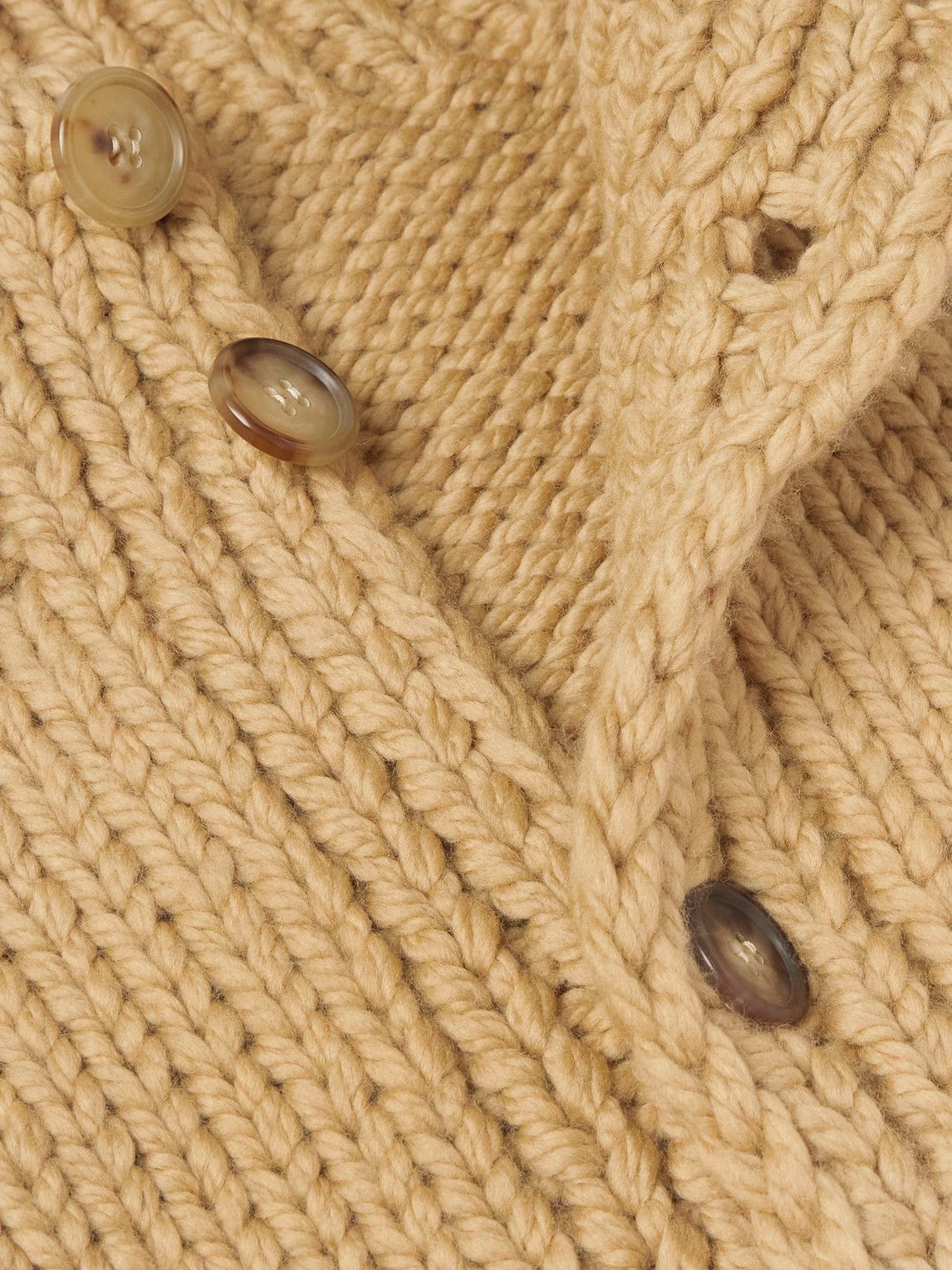 Federico Curradi - Ribbed Wool Cardigan - Neutrals