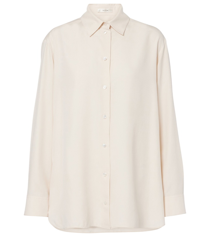 Photo: The Row Sisilia silk shirt