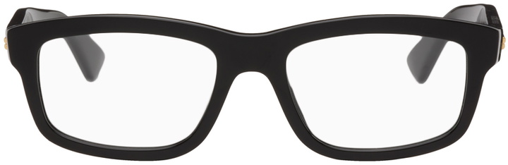 Photo: Bottega Veneta Black Rectangular Glasses