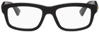 Bottega Veneta Black Rectangular Glasses