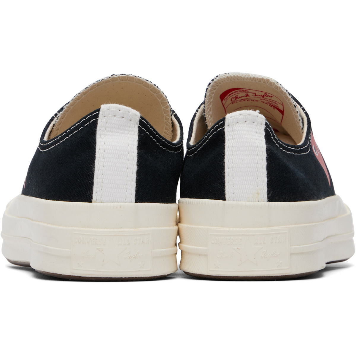 COMME des GARÇONS PLAY Black Converse Edition Chuck 70 OG Single Heart Sneakers