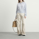 Maison Margiela Women's Polo Neck Knit in Pale Blue