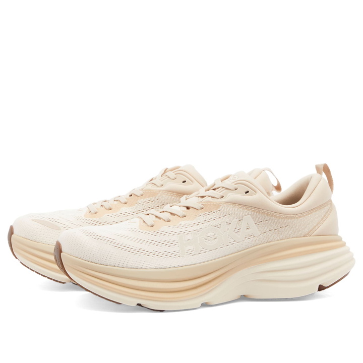 Photo: HOKA ONE ONE M Bondi 8 in Shifting Sand/Vanilla