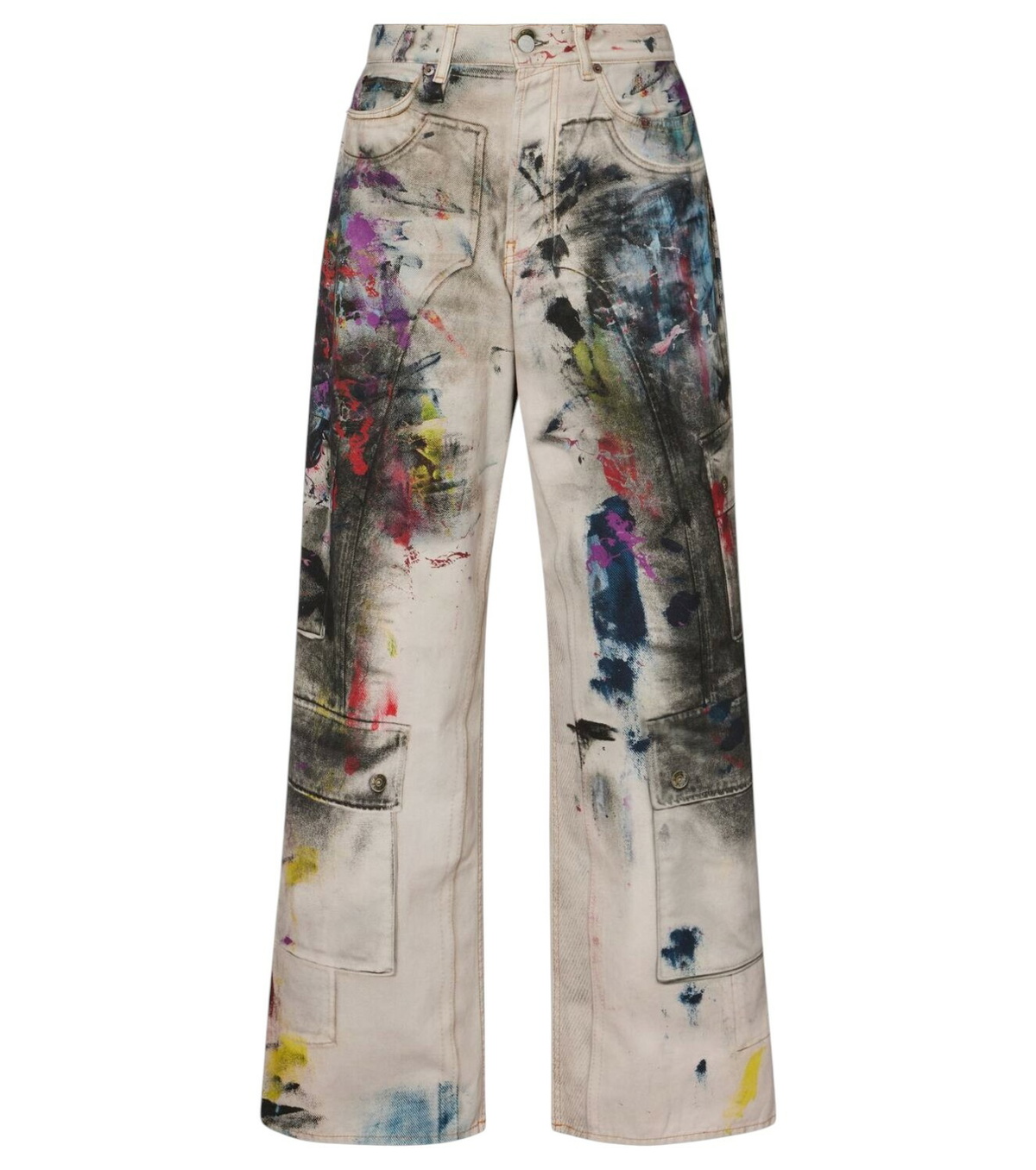 【Acne Studios】 Shorebreak cut-out straight jeans Shorebreak cut-out straight jeans in blue - Acne Studios