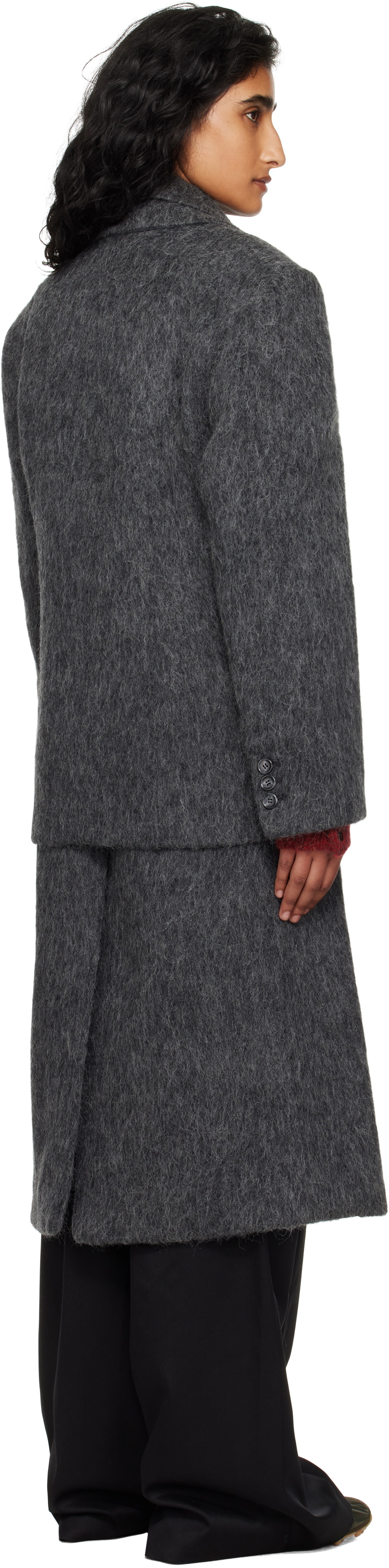 Andersson Bell Gray Layered Blazer Coat