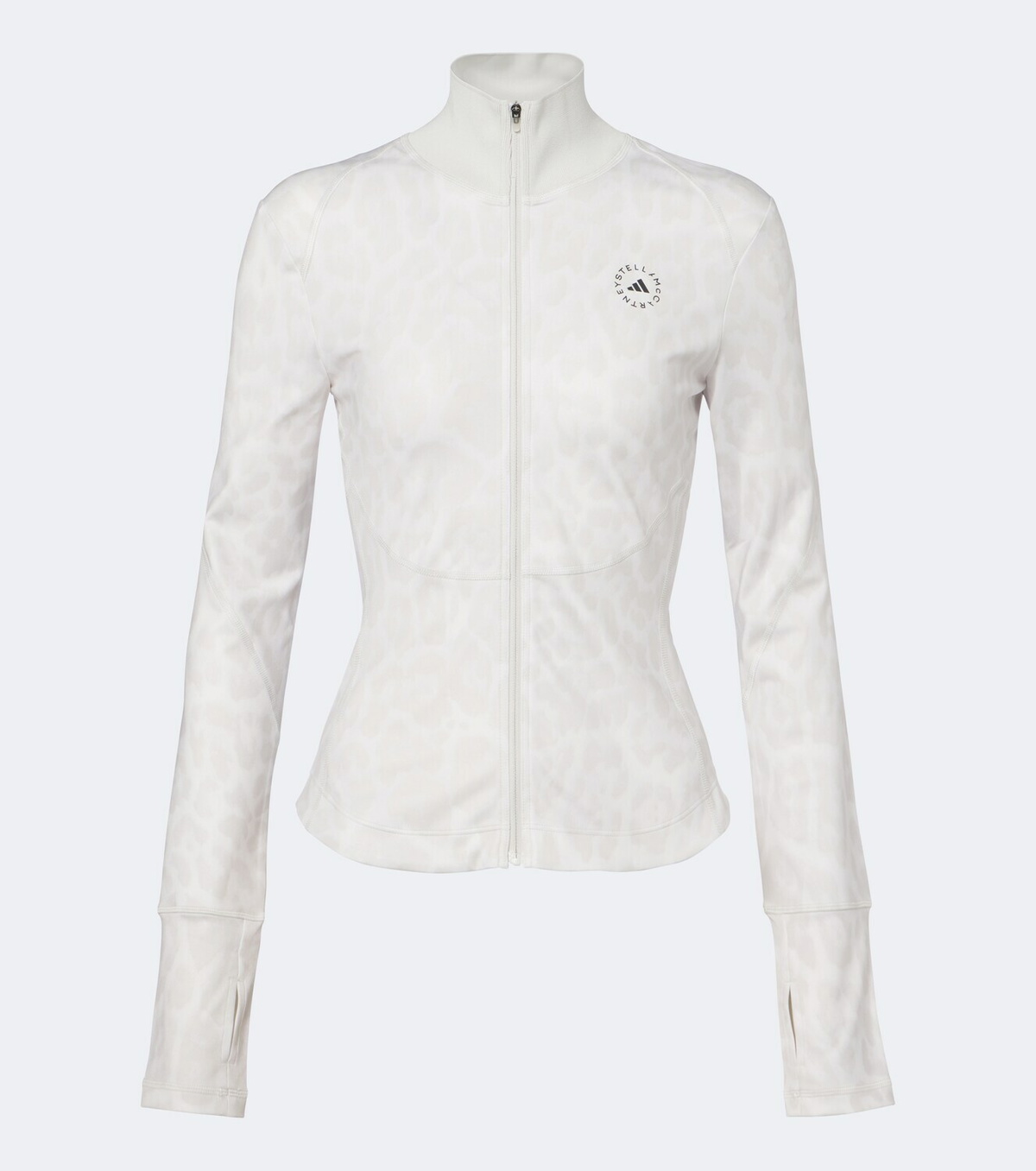 Adidas by Stella McCartney Logo leopard-print jacket